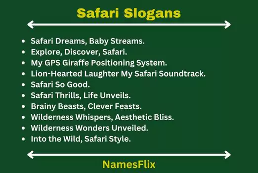 Safari Slogans