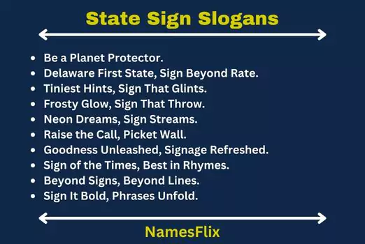 State Sign Slogans
