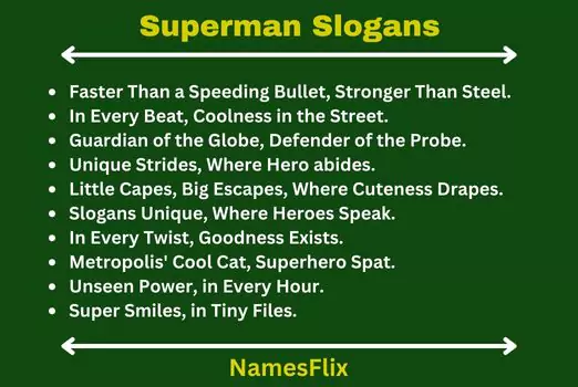 Superman Slogans