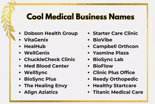 Cool Medical Business Names