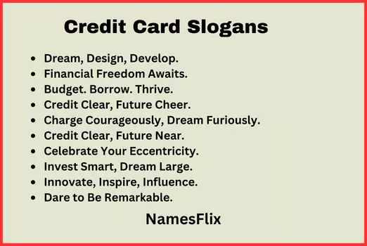 Credit Card Slogans