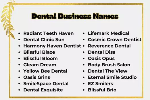Dental Business Names