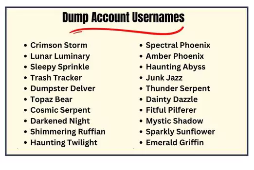 Dump Account Usernames