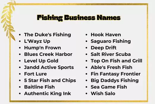Fishing Business Names