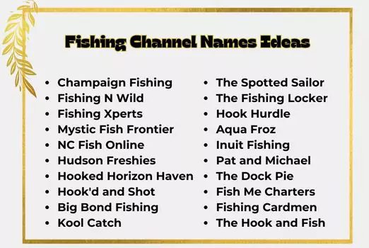 Fishing Channel Names