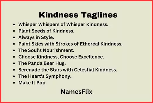 Kindness Taglines