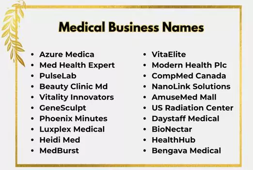 Medical Business Names