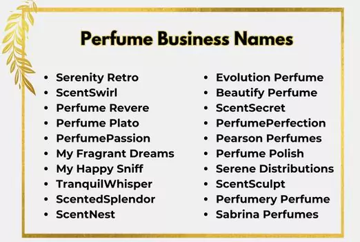 Perfume Business Names