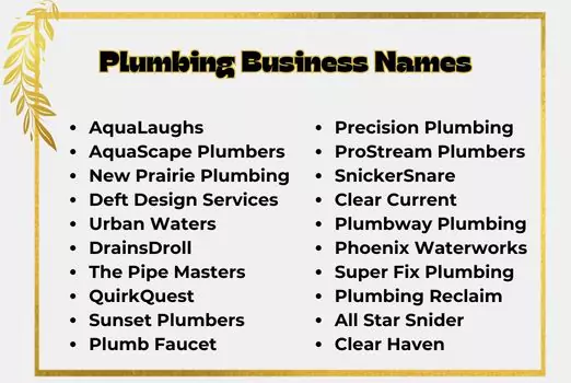 Plumbing Business Names