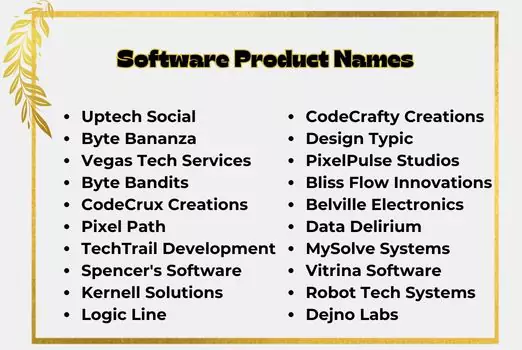Software Product Names