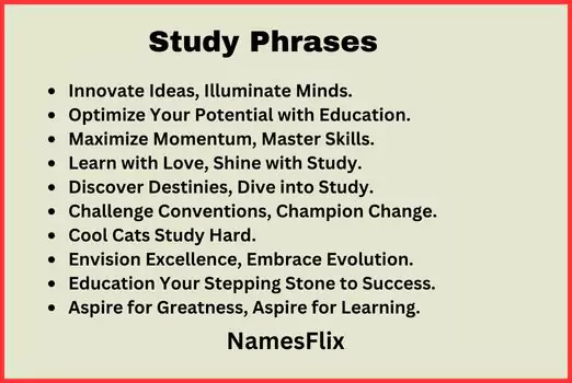 Study Phrases