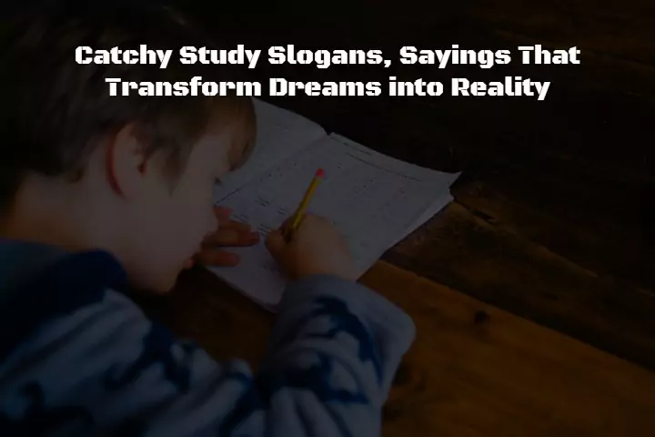 710+ Catchy Study Slogans, That Transform Dreams into Reality