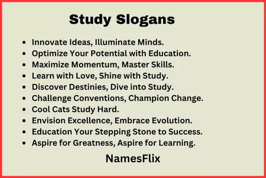 Study Slogans