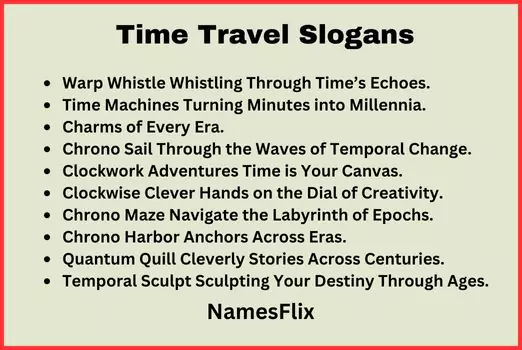 Time Travel Slogans