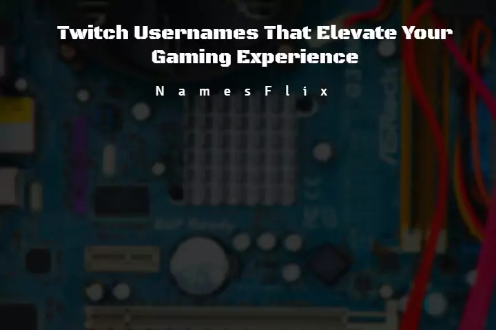 900+ Twitch Usernames That Elevate Your Gaming Experience