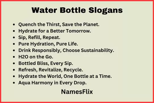 Water Bottle Slogans