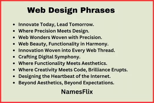 Web Design Phrases