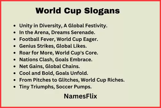 World Cup Slogans