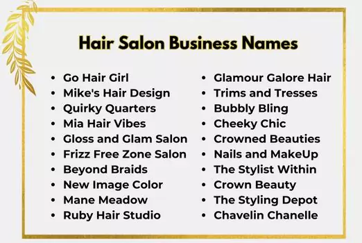 Hair Salon Business Names