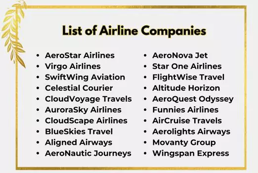 List of Airline Companies