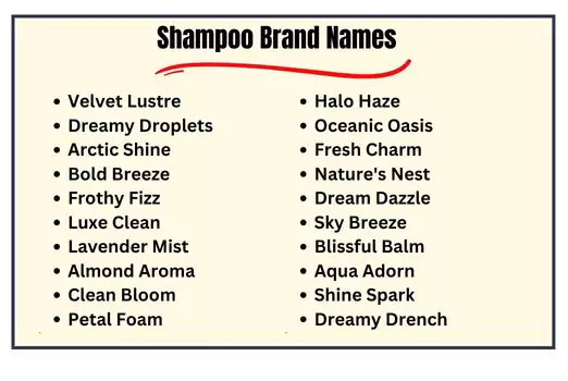 Shampoo Brand Names